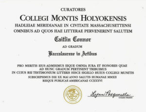 Collegi Motis Holyokensis Award